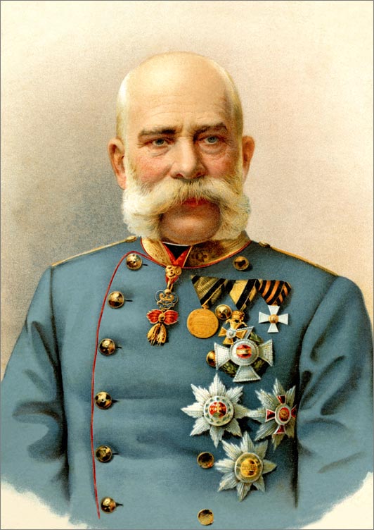 Австрийский император Франц Йосиф до последних дней живший в Шенбрунне