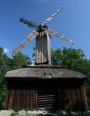 Мельница в этнографическом музее Скансен