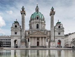 Карлскирхе. Нестандартная церковь классической Вены