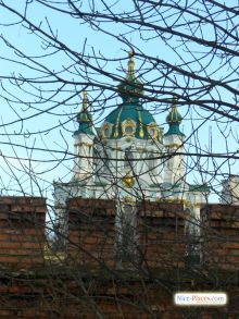 Андреевская церковь. Вид с Уздыхательницы (Киев и область)