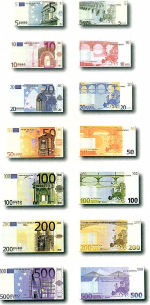 Купюры EURO (Разное)