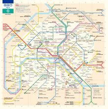 Схема парижского метро (Париж)