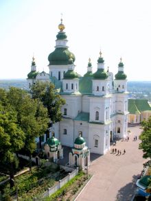 Вид на Троицкий собор с колокольни. (Чернигов и область)
