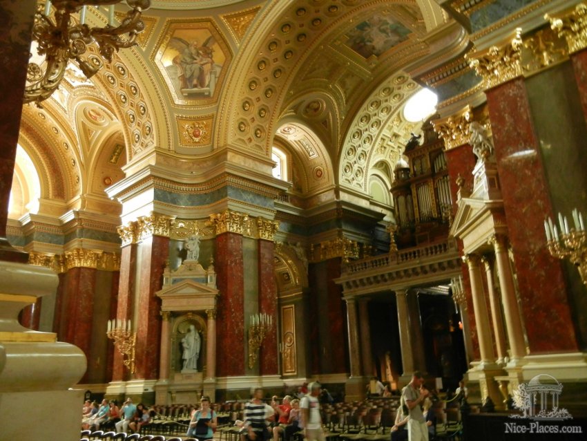 Фото достопримечательностей Будапешта: Базилика Святого Иштвана внутри
