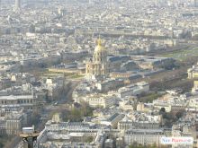 Дом Инвалидов - вид с башни Монпарнас (Париж)