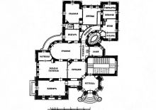 План одного этажа дома с химерами (Киев и область)