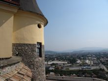 Вид с замка Паланок на город (Карпаты и Закарпатье)