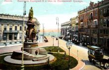 Памятник Екатерине II, 1900 год. Воссозданный заново в 2007-ом (Одесса и область)