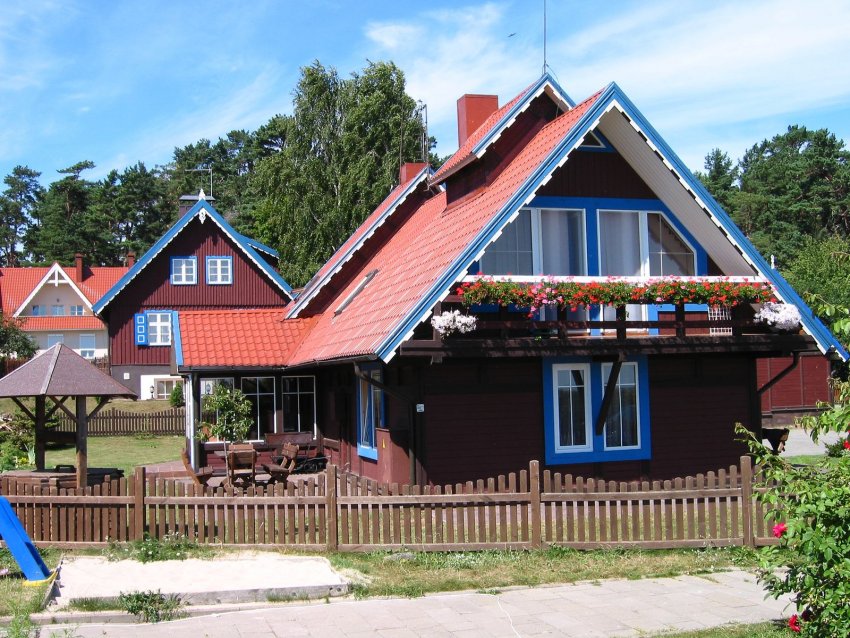 Фото достопримечательностей Прибалтики: Рыбацкие домики в Неринге