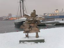 норвежский арт, набережная Осло, в 10 метрах от музея Викингов  (Страны Скандинавии)