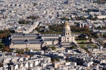 Дом Инвалидов в Париже. Панорама с Эйфелевой башни (Париж)