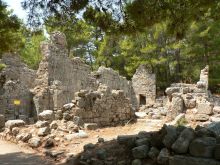 Руины древнего города Фазелис (Турция)