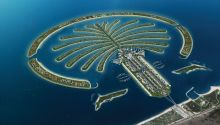 Дубаи, строящийся Пальмовый остров (Объединённые Арабские Эмираты (ОАЭ))