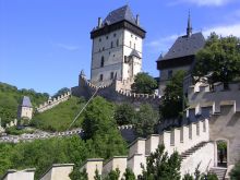Крепость-замок Карлштейн в Чехии (Чехия)