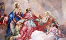 Фрески работы Иоганна Михаэля Роттмайра - деяния Карла Святого...