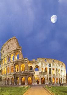 Древний и величественный римский Колизей (Италия)
