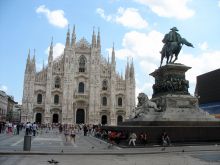 Милан. Дуомо - один из четырех крупнейших соборов в мире (Италия)