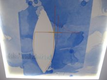Потолок Кирхи. Неоднозначная ассоциация: небесная голубизна или корабль в бушующем море (Одесса и область)
