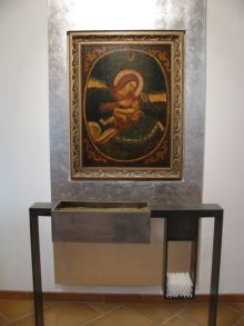 Икона Божьей Матери с Младенцем подаренная Кирхе православной общиной (Одесса и область)
