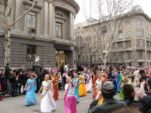 Уличное шествие. Кришнаиты (Одесса и область)