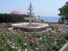 Воронцовский парк. Мраморный фонтан в нижнем парке (Крым)