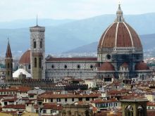 Флоренция. Вид на Дуомо со смотровой площадки Пьяццале Микеланджело (Флоренция)