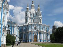 Смольный собор в ансамбле Смольного монастыря (Санкт-Петербург и область)