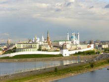 Общий вид на Казанский Кремль (Татарстан)