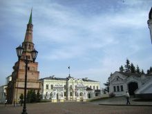 Падающая башня Сююмбике в Казанском кремле (Татарстан)