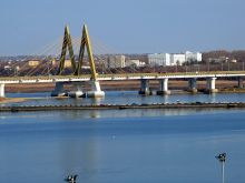 Новый мост Миллениум через р. Казанку (Татарстан)