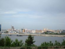 Панорама современной Казани (Татарстан)