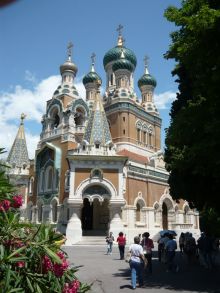 Собор Святого Николая в Ницце - русский православный храм (Города французской Ривьеры)