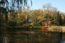 Парк Лазенки в осенюю пору (Польша)