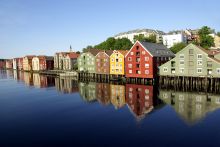 Тронхейм. Самобытные деревянные домики (Страны Скандинавии)