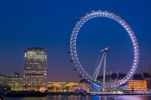 Самое большое в мире колесо обозрения "Лондонский глаз" (Лондон)