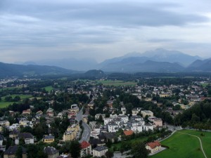 Панорама исторического центра Зальцбурга (Австрия)