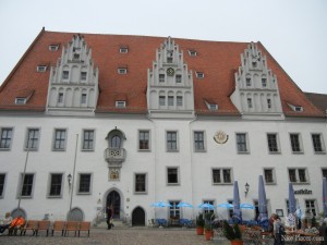 Самая старая ратуша в Саксонии. Была построена в 1480-х годах (Германия)