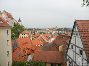 Вид на Мейсен с одной из обзорных площадок (Германия)