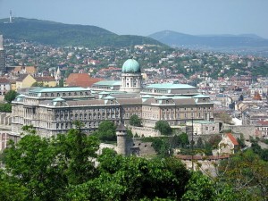 Будайская крепость с высоты птичьего полета (Будапешт)