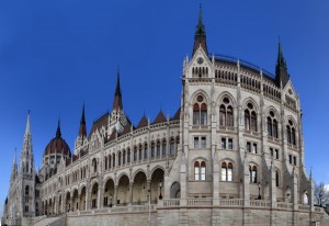 Величественное здание Парламента в Будапеште. Крупный план (Будапешт)