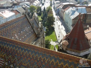 Незабываемые виды со смотровой площадки северной башни собора Елизаветы, высота около 55 м. (Словакия)