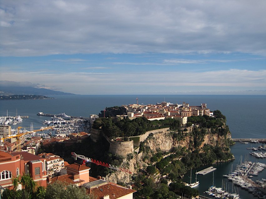 Фото достопримечательностей Лазурного берега Франции: Вид на Монако-Вилль