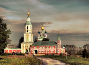 Санаксарский Богородицкий монастырь перед грозой (Европейская часть России)