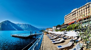 Гранд Отель и вид на озеро Комо в Термеццо (Италия)