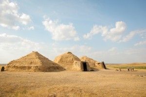 Сохранившиеся жилища древних аркаимцев (Урал)