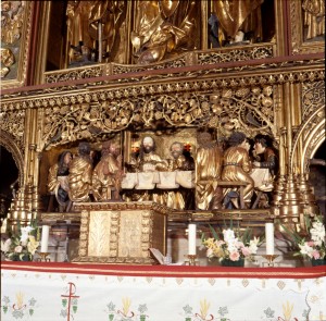 Главный алтарь в соборе Св. Якуба (Словакия)