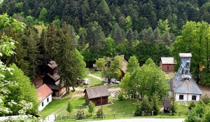 Шахтерский музей под открытым небом в Банской Штявнице (Словакия)