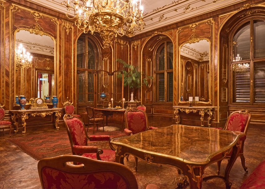 Фото достопримечательностей Вены: Ореховая комната — одна из красивейших во дворце (фото www.schoenbrunn.at)