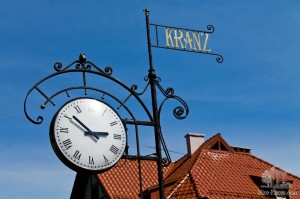 Старое немецкое название города Зеленоградск - Kranz. Такие часы стоят в центральной части города прямо на улице. (Европейская часть России)