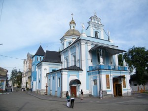 Храм Рождества Пресвятой Богородицы в Самборе. Здесь находятся мощи Св. Валентина (Львов и область)